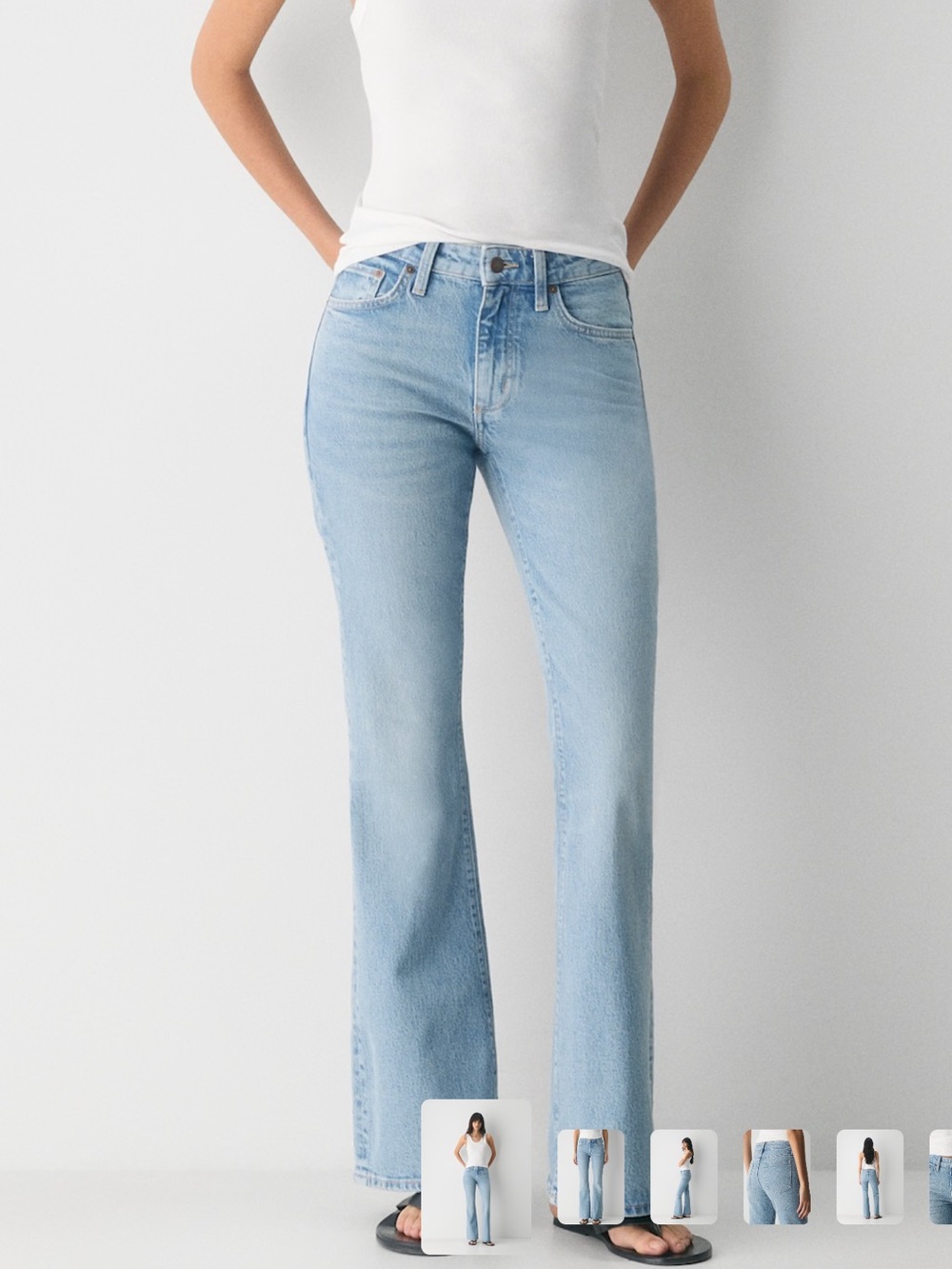 Aritzia Denim Forum Denise Mid Rise Flare Jean